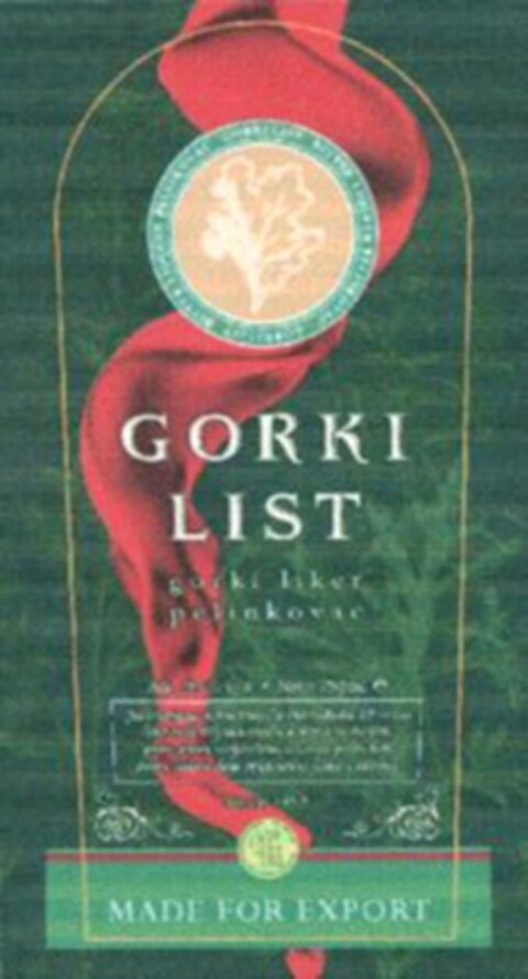 GORKI LIST Logo (WIPO, 08/21/2009)