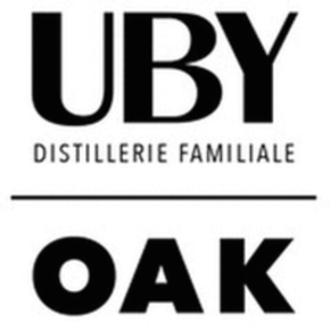 UBY OAK DISTILLERIE FAMILIALE Logo (WIPO, 12/09/2022)