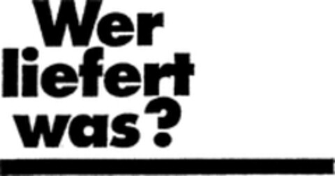 Wer liefert was Logo (WIPO, 05/18/1989)