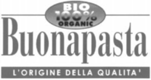 BIO 100% ORGANIC Buonapasta L'ORIGINE DELLA QUALITA' Logo (WIPO, 29.10.2002)