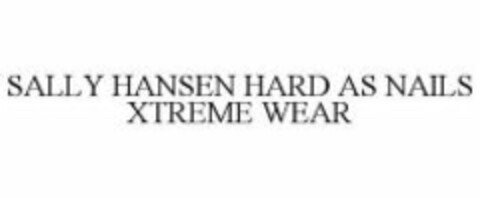 SALLY HANSEN HARD AS NAILS XTREME WEAR Logo (WIPO, 15.08.2011)