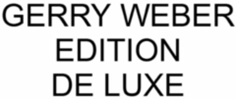 GERRY WEBER EDITION DE LUXE Logo (WIPO, 17.05.2016)