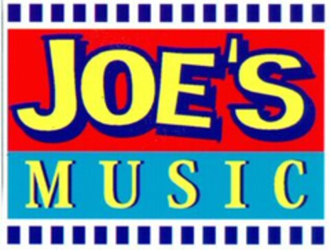 JOE'S MUSIC Logo (WIPO, 09.06.1998)