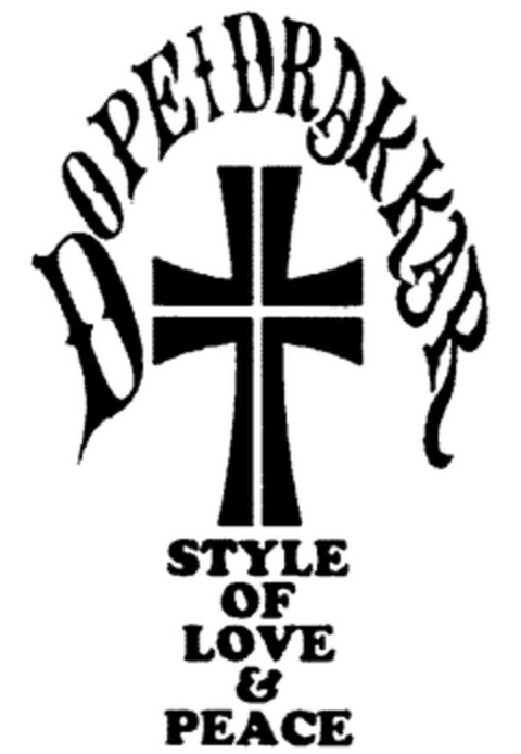 DOPE DRAKKAR STYLE OF LOVE & PEACE Logo (WIPO, 11/29/2007)