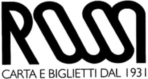 ROSSI CARTA E BIGLIETTI DAL 1931 Logo (WIPO, 06/21/2013)