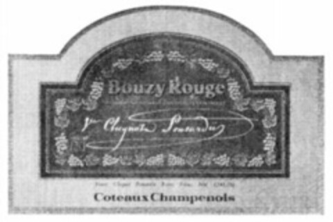 Bouzy Rouge Vve CLICQUOT PONSARDIN Coteaux Champenois Logo (WIPO, 27.05.1977)
