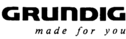 GRUNDIG made for you Logo (WIPO, 22.06.1994)