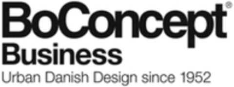 BoConcept Business Urban Danish Design since 1952 Logo (WIPO, 11.07.2016)