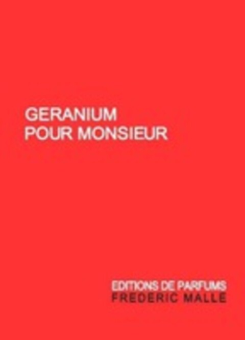 GERANIUM POUR MONSIEUR EDITIONS DE PARFUMS FREDERIC MALLE Logo (WIPO, 18.03.2020)