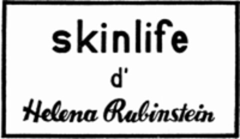 skinlife d'Helena Rubinstein Logo (WIPO, 23.05.1957)
