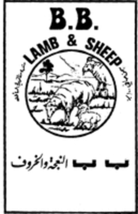 B.B. LAMB & SHEEP Logo (WIPO, 12/09/1977)