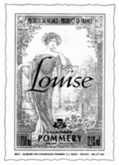 PRODUIT DE FRANCE Louise CHAMPAGNE POMMERY Logo (WIPO, 06/27/1997)