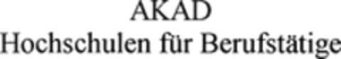 AKAD Hochschulen für Berufstätige Logo (WIPO, 03/09/1998)