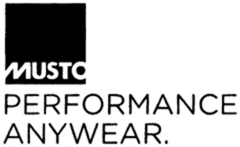 MUSTO PERFORMANCE ANYWEAR. Logo (WIPO, 15.01.2009)