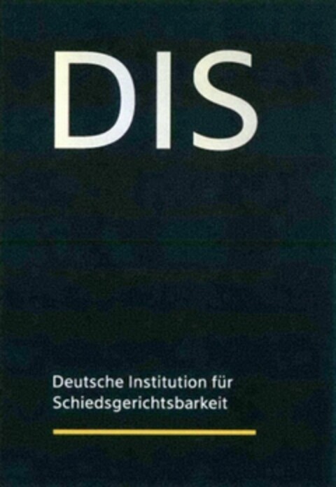 DIS Deutsche Institution für Schiedsgerichtsbarkeit Logo (WIPO, 09/20/2018)