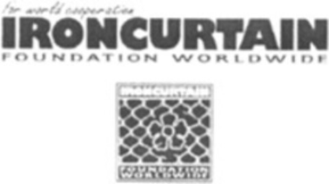 IRONCURTAIN FOUNDATION WORLDWIDE Logo (WIPO, 25.06.2001)