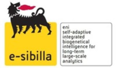 e-sibilla eni self-adaptive integrated biogenetical intelligence for long-term large-scale analytics Logo (WIPO, 06.03.2019)