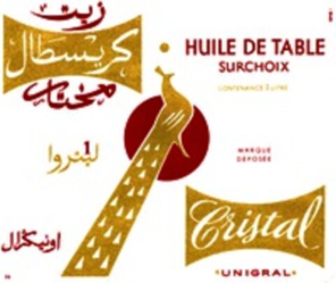 Cristal UNIGRAL HUILE DE TABLE SURCHOIX Logo (WIPO, 24.07.1957)
