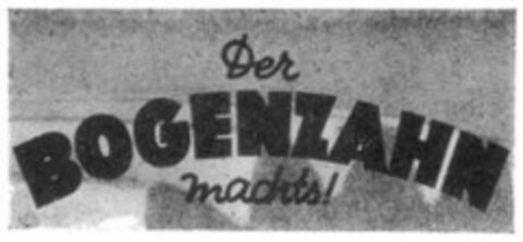 Der BOGENZAHN machts! Logo (WIPO, 19.10.1959)