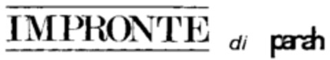 IMPRONTE di parah Logo (WIPO, 13.03.1989)
