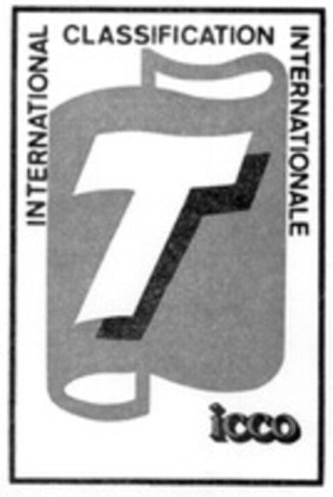 T icco CLASSIFICATION INTERNATIONALE Logo (WIPO, 14.09.1977)