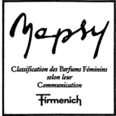 Mapsy Classification des Parfums Féminins selon leur Communication Firmenich Logo (WIPO, 04/23/1990)