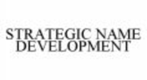 STRATEGIC NAME DEVELOPMENT Logo (WIPO, 07/29/2009)