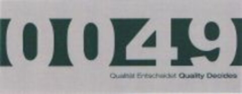 0049 Qualität Entscheidet Quality Decides Logo (WIPO, 04.07.2011)