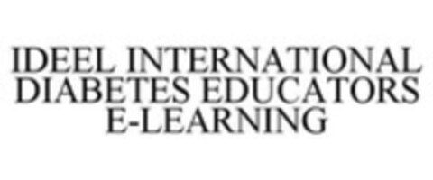 IDEEL INTERNATIONAL DIABETES EDUCATORS E-LEARNING Logo (WIPO, 19.12.2013)