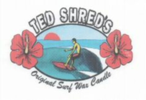 TED SHRED'S Original Surf Wax Candle Logo (WIPO, 07/30/2008)