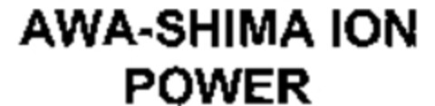 AWA-SHIMA ION POWER Logo (WIPO, 14.01.2009)