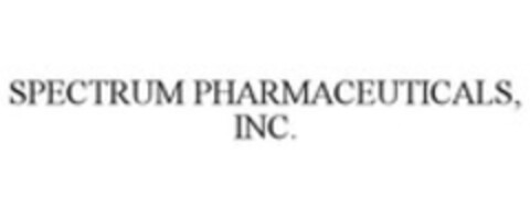 SPECTRUM PHARMACEUTICALS, INC. Logo (WIPO, 12/26/2013)