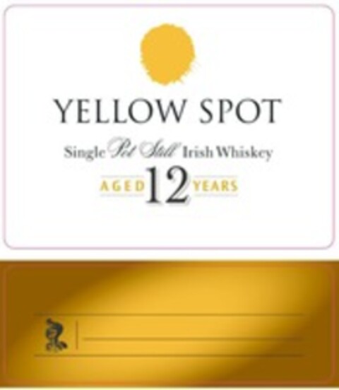 YELLOW SPOT Single Pot Still Irish Whiskey AGED 12 YEARS Logo (WIPO, 12/23/2014)