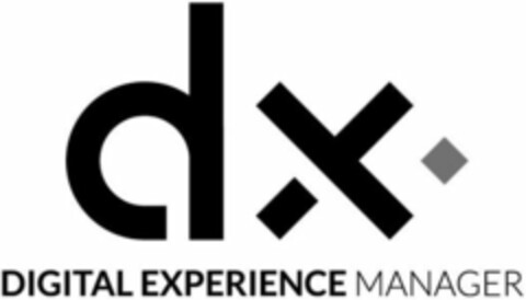 dx DIGITAL EXPERIENCE MANAGER Logo (WIPO, 20.03.2017)