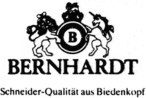 BERNHARDT Schneider-Qualität aus Biedenkopf Logo (WIPO, 04.11.1983)