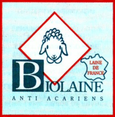 LAINE DE FRANCE BIOLAINE ANTI ACARIENS Logo (WIPO, 16.07.1997)