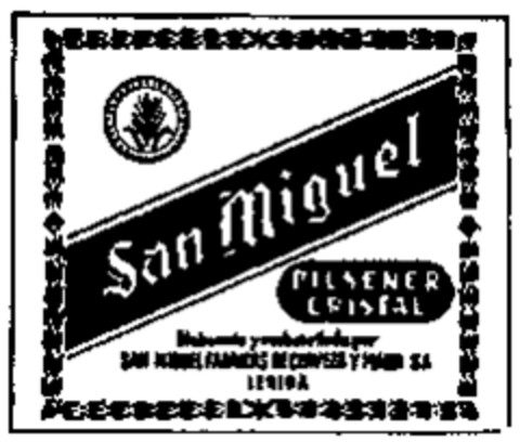 San Miguel Logo (WIPO, 30.07.1960)