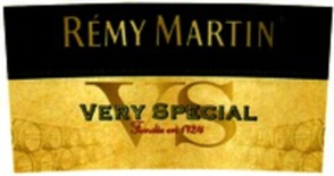 RÉMY MARTIN VS VERY SPECIAL Fondée en 1724 Logo (WIPO, 20.08.2008)