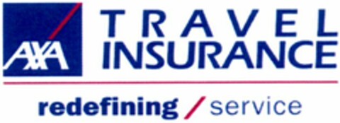 AXA TRAVEL INSURANCE redefining/service Logo (WIPO, 19.06.2009)
