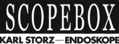 SCOPEBOX KARL STORZ - ENDOSKOPE Logo (WIPO, 15.07.2015)