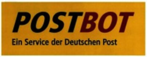 POSTBOT Ein Service der Deutschen Post Logo (WIPO, 19.03.2018)