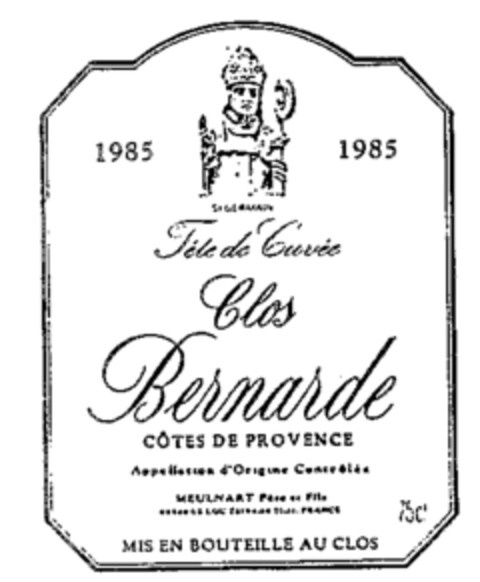 Clos Bernarde Logo (WIPO, 08.12.1988)