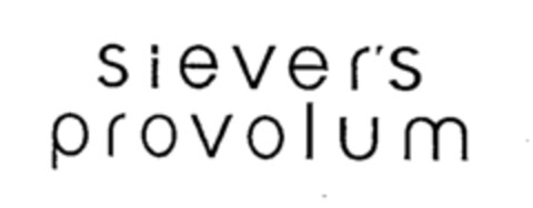 siever's provolum Logo (WIPO, 01.06.1989)