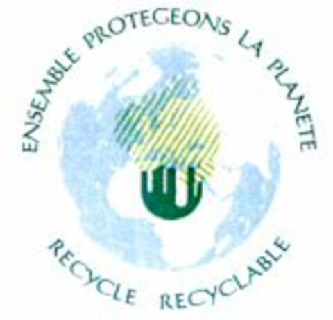 ENSEMBLE PROTEGEONS LA PLANETE RECYCLE RECYCLABLE Logo (WIPO, 01/07/2008)