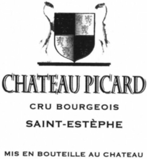 CHATEAU PICARD CRU BOURGEOIS SAINT-ESTÈPHE MIS EN BOUTEILLE AU CHATEAU Logo (WIPO, 27.04.2017)