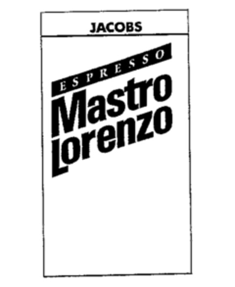 JACOBS ESPRESSO MASTRO LORENZO Logo (WIPO, 11.08.1988)