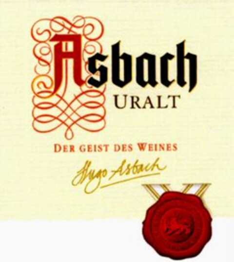 Asbach URALT DER GEIST DES WEINES Logo (WIPO, 02/01/2001)