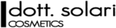 dott. solari COSMETICS Logo (WIPO, 11.05.2016)
