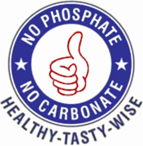 NO PHOSPHATE NO CARBONATE HEALTHY-TASTY-WISE Logo (WIPO, 03.01.2019)