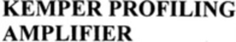 KEMPER PROFILING AMPLIFIER Logo (WIPO, 15.06.2011)